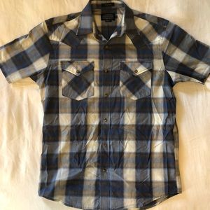 Pendleton Frontier Shirt. Pearl Snaps. Short Sleeve